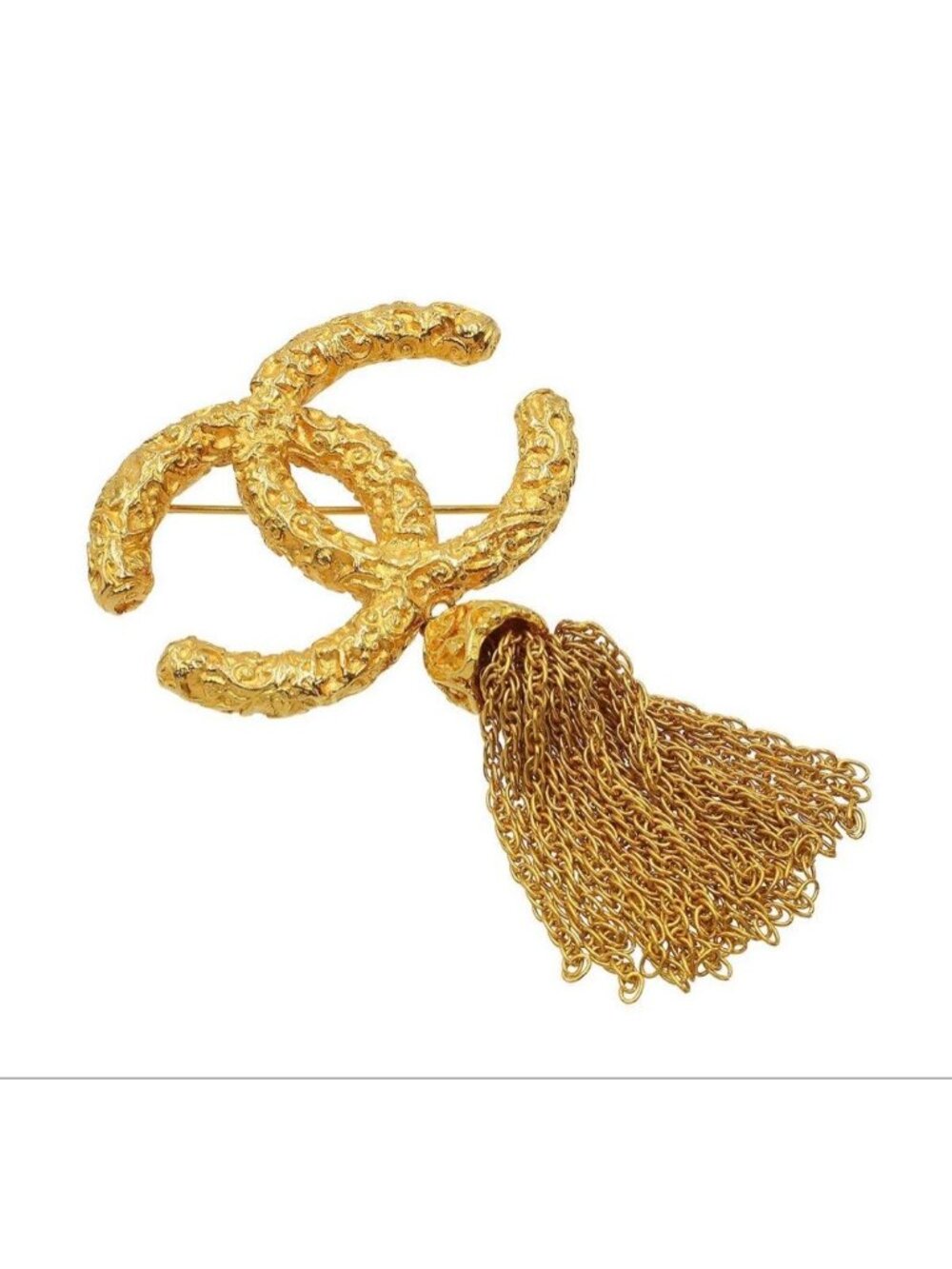 Chanel CC Logo Fringe Brooch - Picture 4 of 7